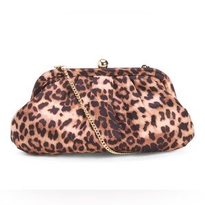 Leopard Print Clutch/Shoulder Bag